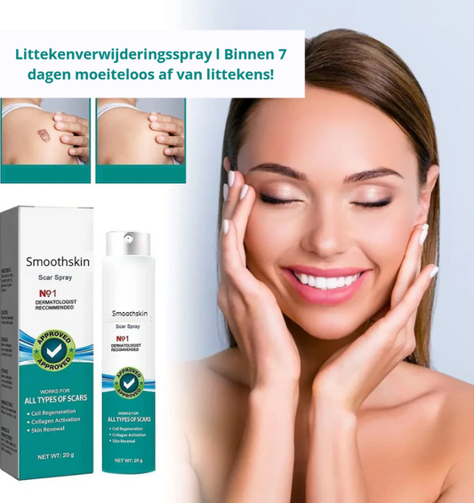 Smoothskin™ Geavanceerde Littekenspray | Snel van littekens afkomen